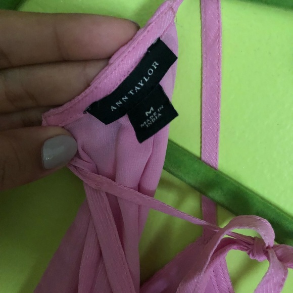 Pink, high neck sleeveless top - Picture 3 of 3